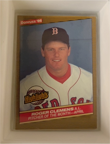1986 Donruss Highlights #6 Roger Clemens — front