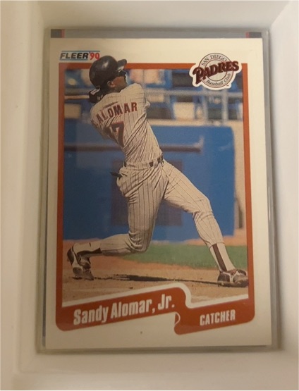 1990 Fleer #150 Sandy Alomar Jr. — front