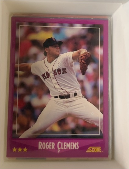 1988 Score #110 Roger Clemens — front
