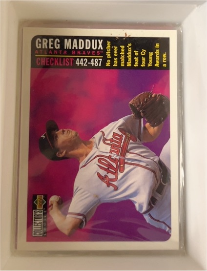 1996 Upper Deck Collector's Choice #754 Greg Maddux — front
