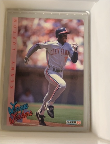 1993 Fleer #346 Kenny Lofton Cleveland Indians — front