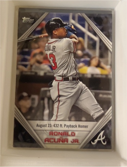 2019 Topps #RA-14 Ronald Acuña Jr. Star Player Highlights — front