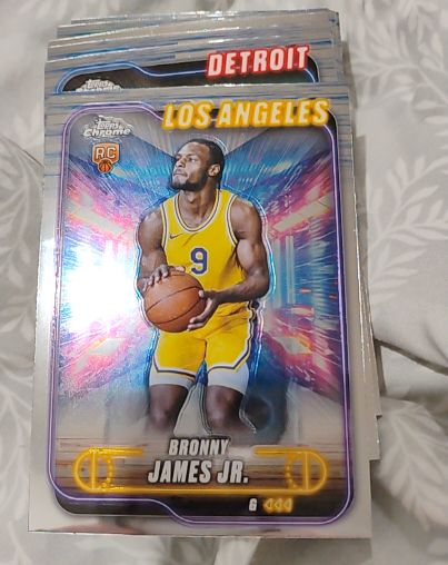2024-25 Topps Chrome #149 Bronny James Jr — front