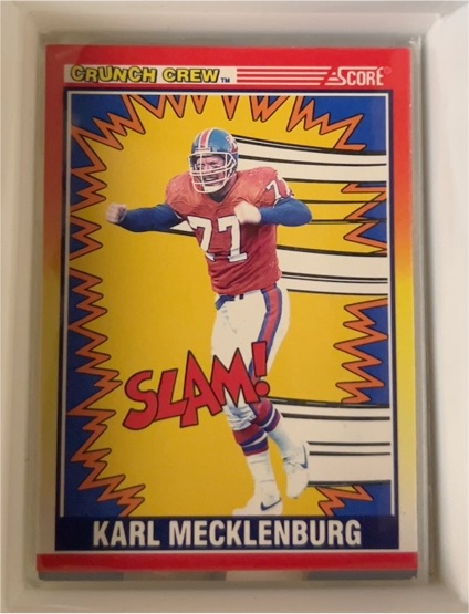 1990 Score #551 Karl Mecklenburg Denver Broncos Crunch Crew — front