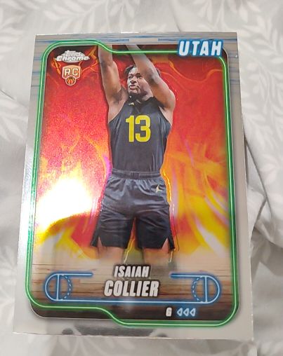 2024-25 Topps Chrome #112 Isaiah Collier — front