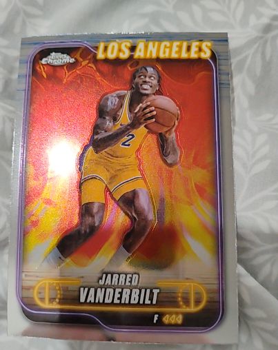 2024-25 Topps Chrome #27 Jarred Vanderbilt — front