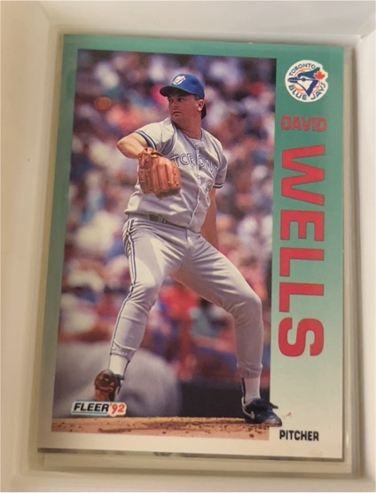 1992 Fleer #345 David Wells — front