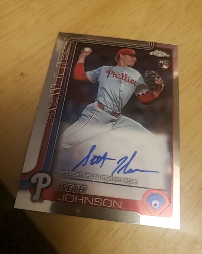 2025 Topps Chrome #RA-SJO Seth Johnson Rookie Autograph — front