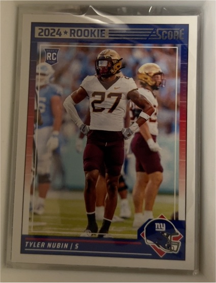 2024 Panini Score #347 Tyler Nubin — front