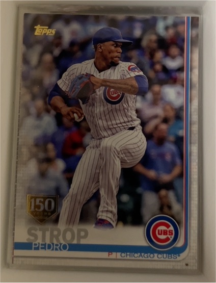 2019 Topps #142 Pedro Strop Chicago Cubs — front
