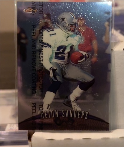 1998 Topps Finest #36 Deion Sanders — front