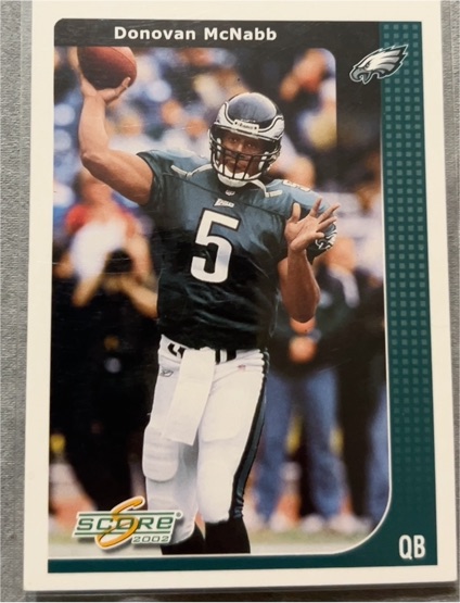 2002 Score #180 Donovan McNabb Philadelphia Eagles — front