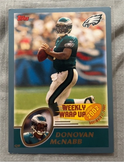 2003 Topps #301 Donovan McNabb Weekly Wrap Up Philadelphia Eagles — front