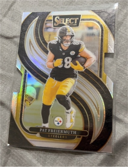 2024 Panini Select #186 Pat Freiermuth Premier Level Pittsburgh Steelers — front