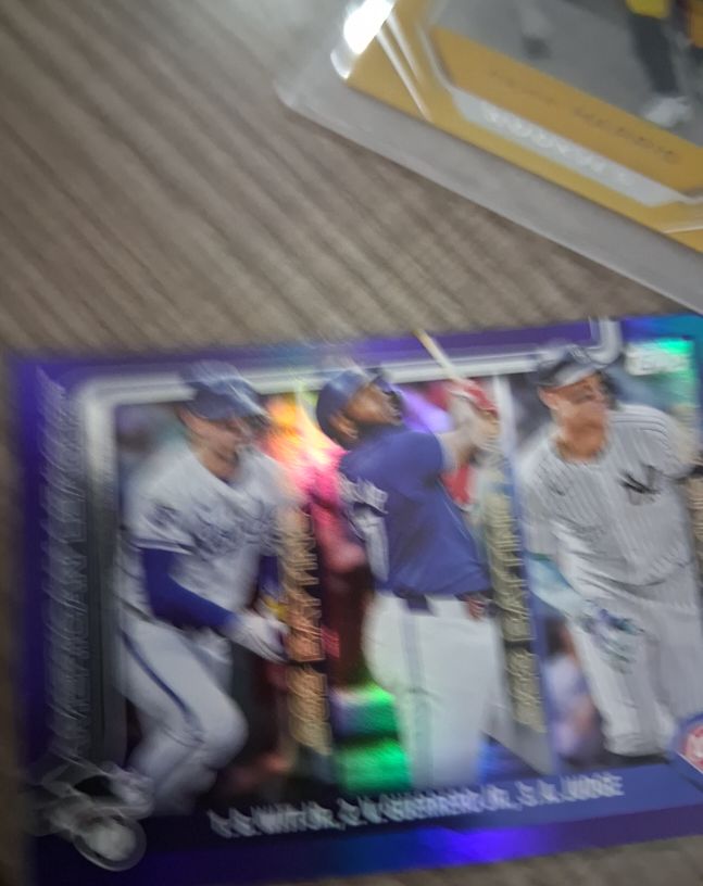 2025 Topps Chrome #234 J.D. Martinez, Trea Turner Jr., Aaron Judge — front