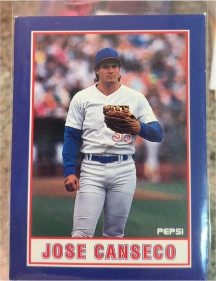 1990 Pepsi #5 Jose Canseco — front