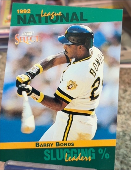 1992 Score Select #26 Barry Bonds — front