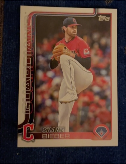 2025 Topps Series 2 #379 Shane Bieber — front