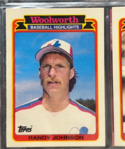 1989 Topps Woolworth Baseball Highlights #13 Randy Johnson — front