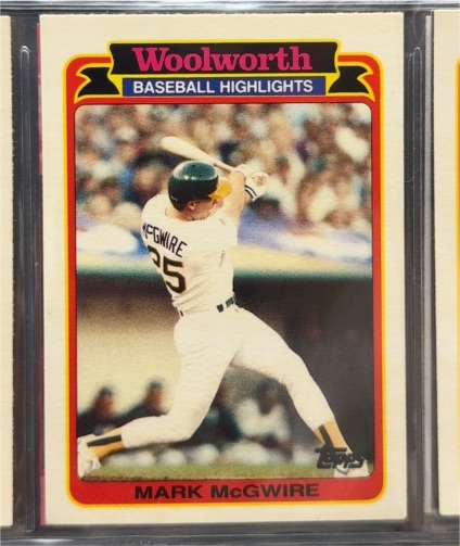 1989 Topps Woolworth Baseball Highlights #25 Mark McGwire — front