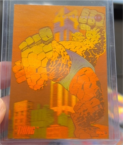 1992 Marvel Universe Series 3 #H-2 Thing Hologram — front