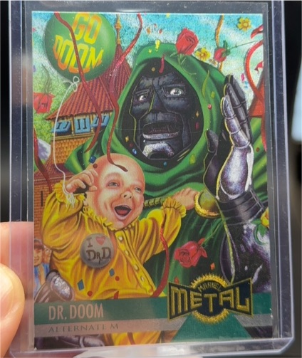 1995 Fleer Marvel Metal #128 Dr. Doom Alternate M — front