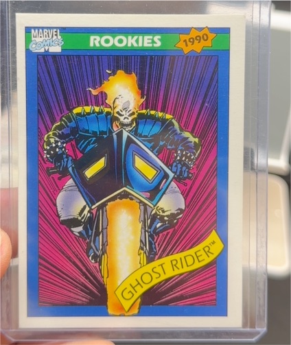 1990 Impel Marvel Universe Series 1 #82 Ghost Rider Rookies — front