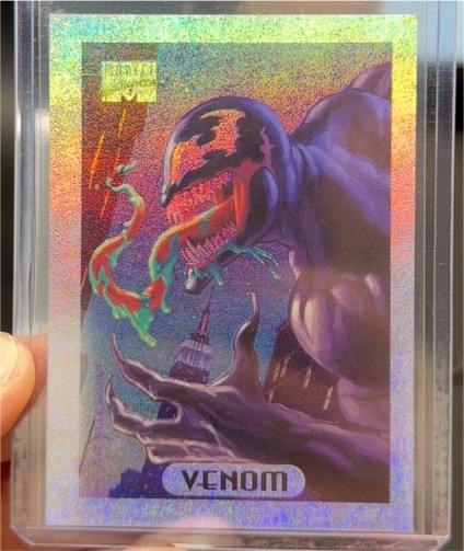 1994 Fleer Marvel Masterpieces Silver Holofoil #9 Venom — front