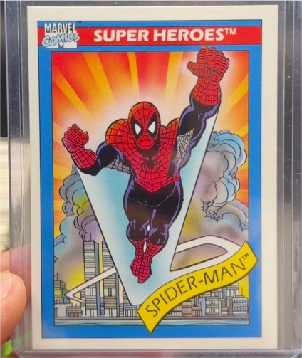 1990 Impel Marvel Universe #30 Spider-Man — front