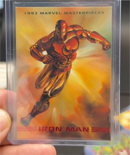 1993 Skybox Marvel Masterpieces #4 Iron Man — front