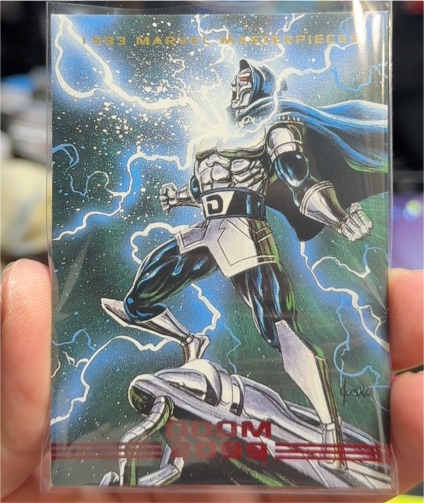 1993 SkyBox Marvel Masterpieces #43 Doom 2099 — front