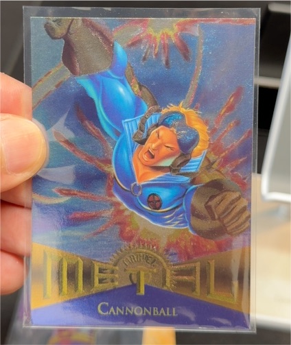 1995 Fleer Marvel Metal #95 Cannonball — front