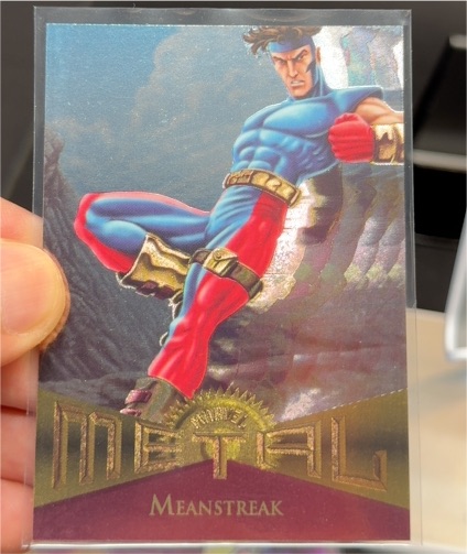 1995 Fleer Marvel Metal #49 Meanstreak — front