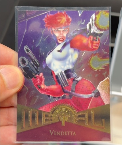 1995 Fleer Marvel Metal #54 Vendetta — front