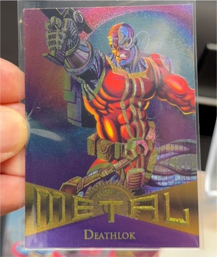 1995 Fleer Marvel Metal #29 Deathlok — front