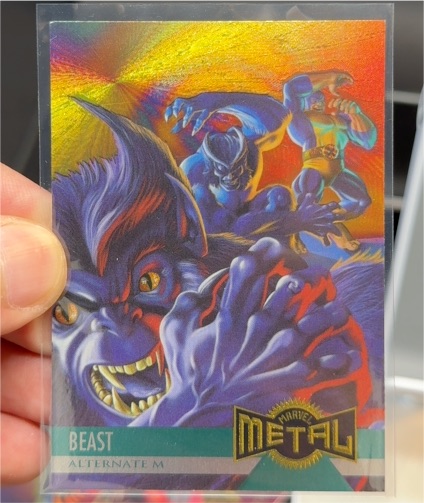 1995 Fleer Marvel Metal #126 Beast Alternate M — front