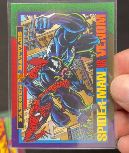 1993 SkyBox Marvel Universe #152 Spider-Man vs Venom — front