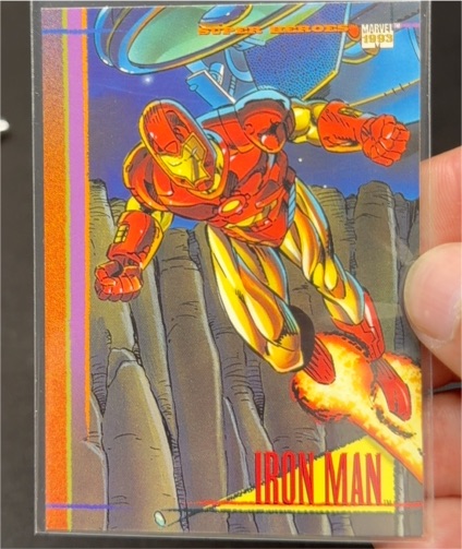 1993 Skybox Marvel Universe Series IV #67 Iron Man — front