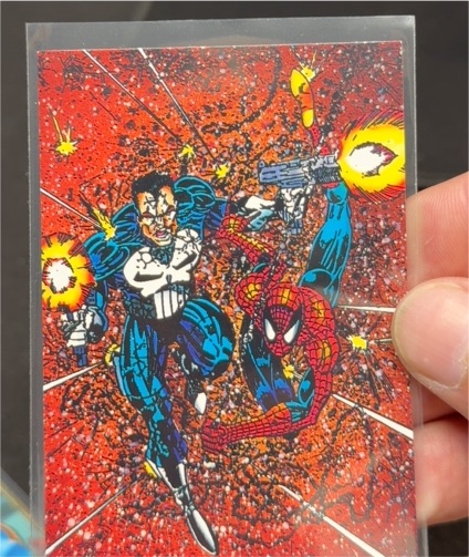 1992 Comic Images The Punisher War Journal Entry #3 Spider-Man — front