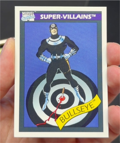1990 Impel Marvel Universe #64 Bullseye — front