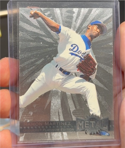 1996 Fleer Metal Universe Platinum Edition Ramon Martinez — front