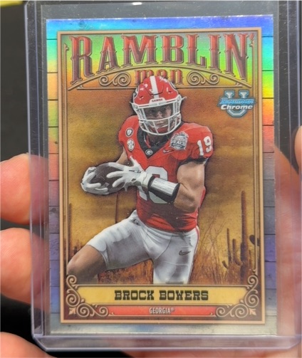 2023 Bowman Chrome University #RM-1 Brock Bowers Ramblin Man — front