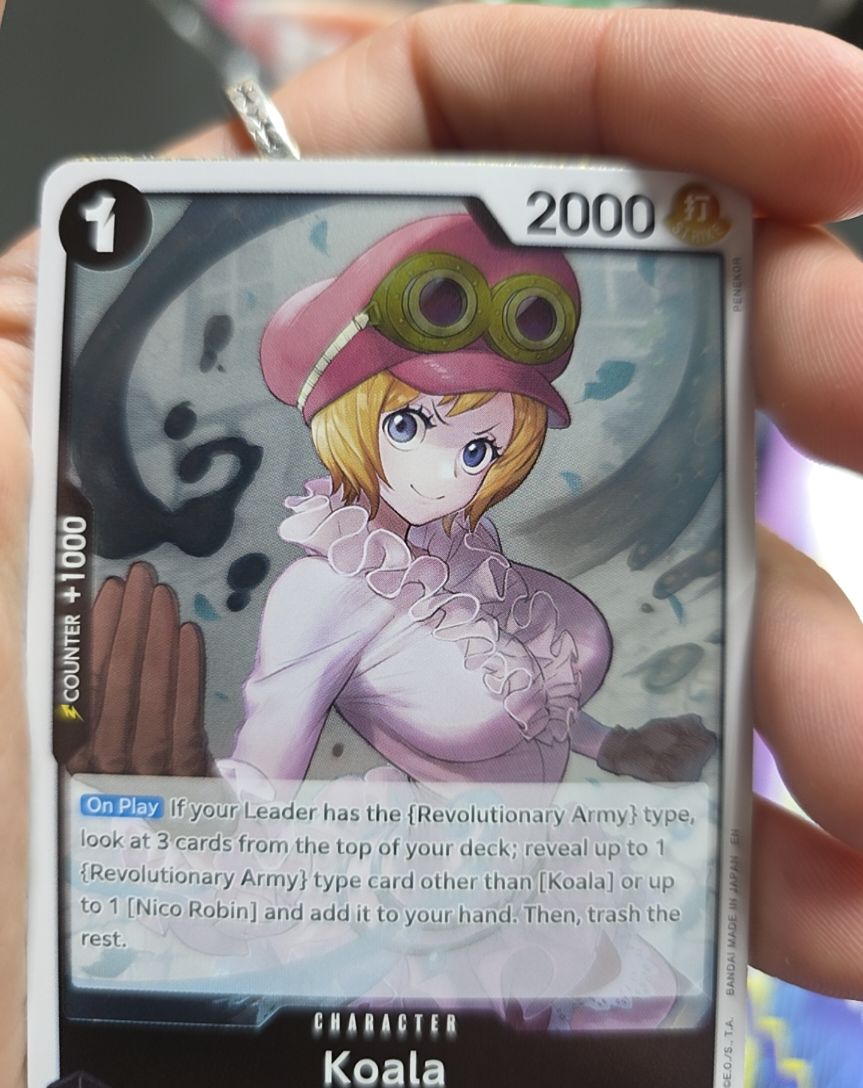 One Piece Card Game Legacy of the Master OP12-086 Koala — front