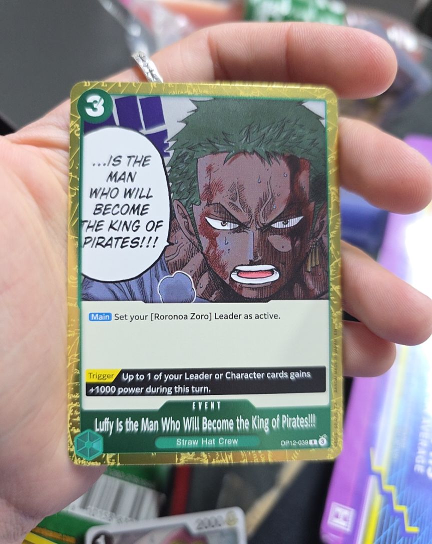 One Piece CCG OP12-039 Luffy Is the Man Who Will Become the King of Pirates!!! — front