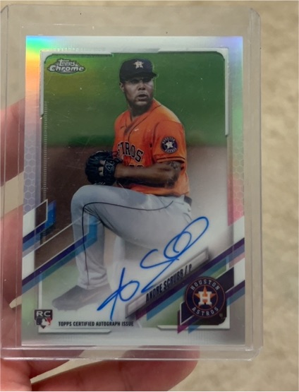 2021 Topps Chrome #RA-AS Andre Scrubb Rookie Autograph — front