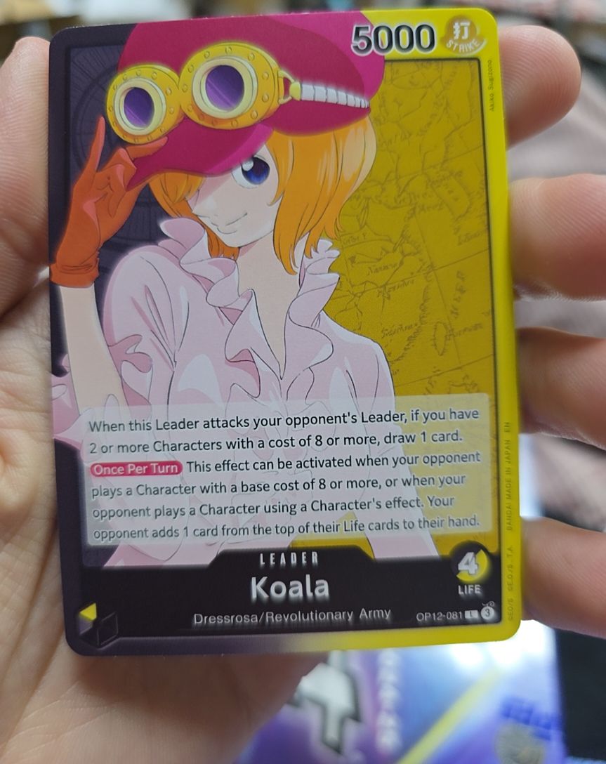 One Piece Legacy of the Master OP12-081 Koala Leader — front