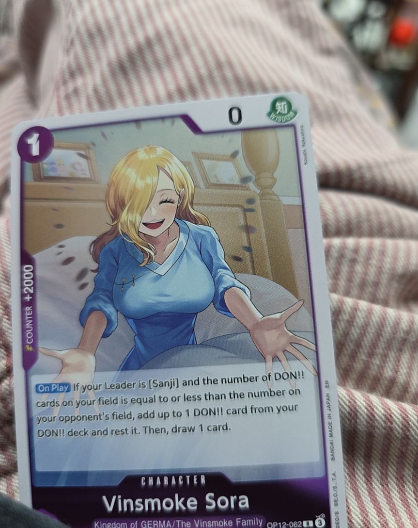 Vinsmoke Sora OP12-062 Legacy of the Master — front