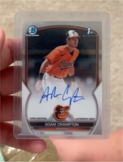 2023 Bowman Chrome #CPA-CAN Adam Crampton — front