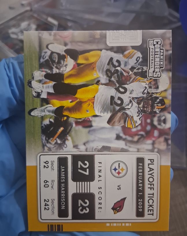 2021 Panini Contenders #PLT-JHA James Harrison Playoff Tickets — front