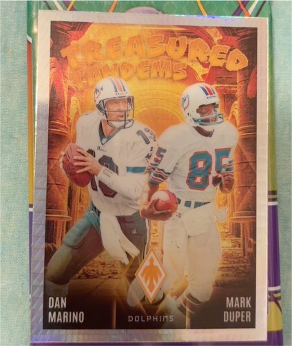 2024 Panini Phoenix #TT-MIA Dan Marino / Mark Duper Treasured Tandems — front